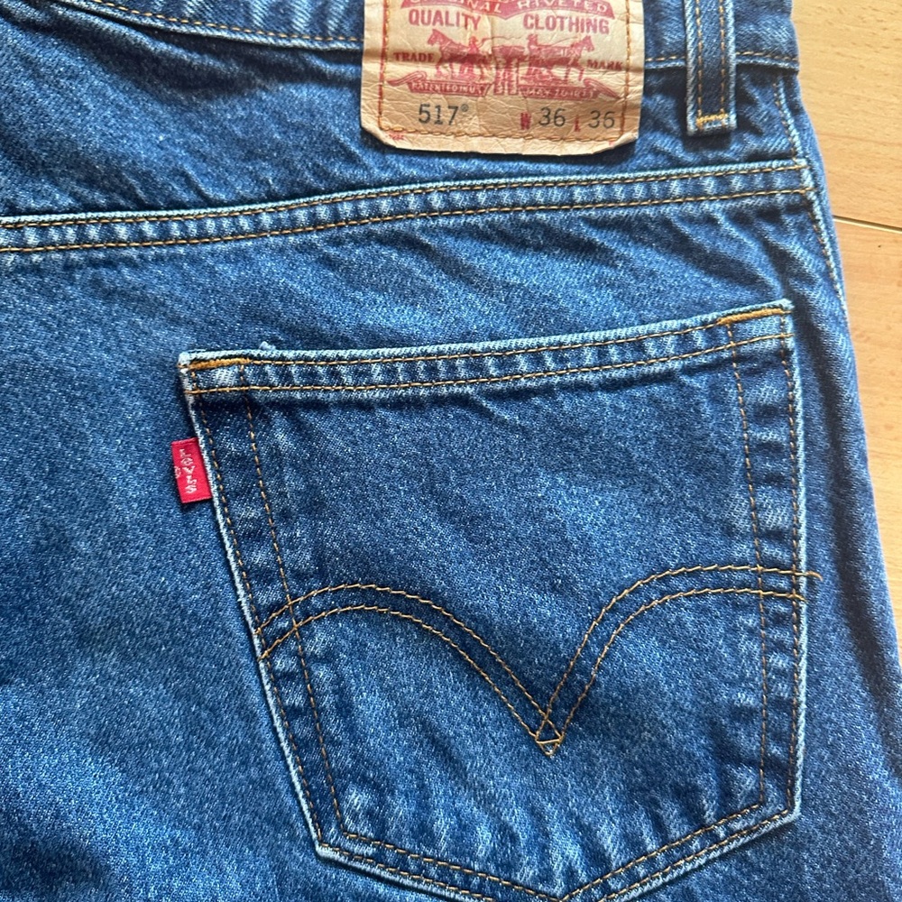 Levi's 517 36x36 Men's Bootcut Jeans - Classic Blue denim Levi Strauss & Co - Picture 11 of 15
